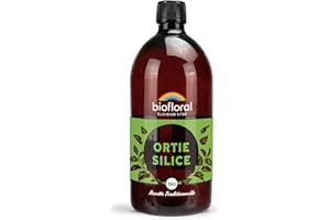 BIOFLORAL - Ortie-Silice - Buvable - Organique Et Naturelle - Articulation Et Vitalité - Soin De La Peau - Certifiée DEMETER & Bio - Fabrication Française - 1L