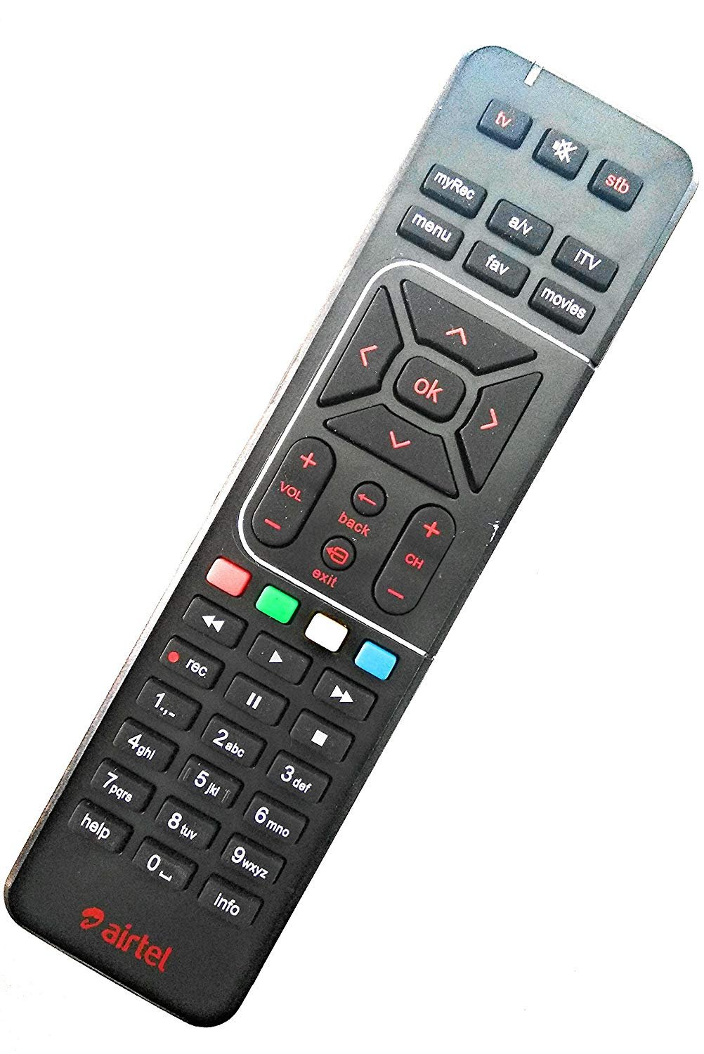 Airtel DigitalTV DTH Remote Review for SD HD Recording Compatible TVs
