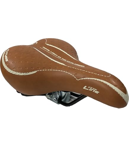 Selle vélo loisir marque Monte Grappa 1115 ventura steel marron - Maxi pièces vélo
