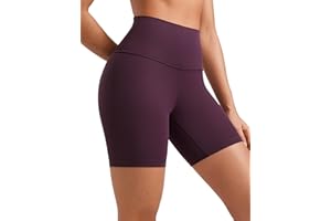 CRZ YOGA Butterluxe Shorts de Yoga pour Femme Taille Haute Formation Entraînement Cyclisme Leggings - 6/10/15/20cm