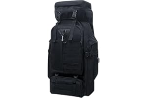 Wesoke 80L 100 liters Camping Hiking Backpack for Men, Extra Large Survival Hunting Backpack, Waterproof Big Molle Military Tactical Rucksack, Oversized Outdoor Sport Travel Daypack