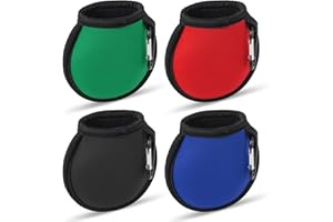 Dacitiery 4 Stück Golfball-Reinigungstasche mit Karabiner, Golfzubehör, wasserdichte Tasche, Golfball, chemische Reinigung, Geschenke für Männer und Damen, passend für Golfwagen, Gürtel, Golftasche