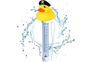 Flytande termometer, pooltermometer, simmare vattentemperatur med snöre, ankformad vattentemperaturtermometer för pool, isbad