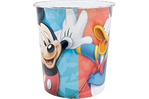 Stor Poubelle MÉTALLIQUE pour Enfants | Mickey Fresh AIR Fun and Happy Days