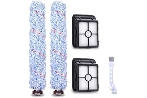 QUETA Accessoires d'aspirateur, rouleau à brosse, 2 filtres de rechange et 1 petit pinceau pour Bissell Crosswave 17132 2225N 1785 1866F 1868F 1926 2303 2306A 2306 2306 23062 23068