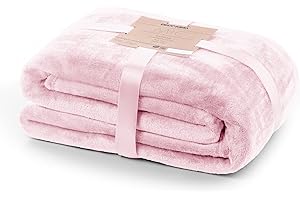 DecoKing Kuscheldecke 150x200 cm rosa Decke Microfaser Tagesdecke Fleece weich sanft kuschelig pink puderrosa powderpink Mic