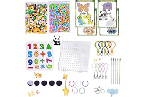 Shinybox Kit de 1000 Cuentas para Planchar 10mm XL, Juego Completo con 10 Plantillas, Placas y Accesorios, Perlas de Fusión para Niños +3 Años