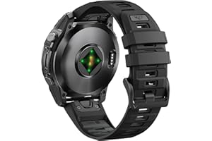 ANBEST Correa para Garmin Fenix 6 Pro/7/8 47mm, Correa Silicona 22mm Quick-fit para Fenix 6/7 Pro/5/5 Plus/Instinct 2X/Descent MK 3 51mm/2/2i