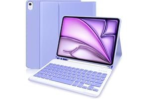 Yeegnar iPad Air 11 Teclado, Funda iPad Air 11 Pulgadas 2024 con Teclado, Teclado para iPad Air 11(Modelo: A2902/ A2903), Compatible con iPad Air 5th/ Air 4th (iPencil No Incluido)