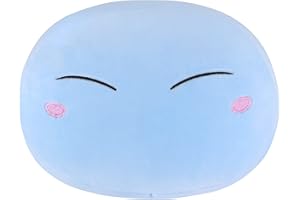 Roffatide Anime That Time I Got Reincarnated as a Slime poduszka Rimuru Tempest pluszowe wypchane poduszki ozdobne na łóżko kanapę miękki prezent urodzinowy niebieska 28 cm