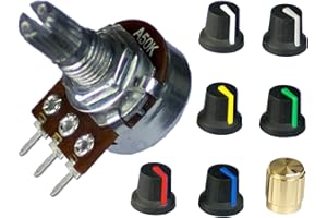 LAPP MOBILITY Potentiometer mono logarithmisch 1K | 2,2K | 5K | 10K | 22K | 50K | 100K | 220K | 500K | Drehregler Poti Pins (22K)