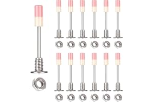 LONGHONEYSONG Juego de 200 clavos para paredes de hormigón y tuercas M8 para pistola de clavos, juego de clavos de acero endurecido de 7,3 mm, dispositivo de disparo de pernos, clavos de hormigón penetrante para