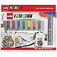Cello Marky Permanent Marker-Pack Of 8|Permanent Medium Point Marker Pens|Set Of 8 Ink Colors Marker Pen|Stationery Markers Markers|Multicolor