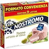 Nostromo - Tonno all'olio di oliva, 9 lattine da 70gr. Formato multipack. Fonte di proteine, senza conservanti.