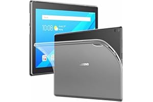 LOBWERK 3 en 1 Set pour Lenovo Tab4 10 Plus TB-x704 10.1 Pouces Tablette avec Housse + Screen Protector + Touch Pen 3 Coque Transparent