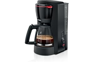 Bosch MyMoment TKA2M113 - Machine à café filtre - réservoir d'eau amovible - arrêt automatique - AromaPlus - fonction Anti-Goutte - maintien au chaud - détartrage facile - Couleur : Noir