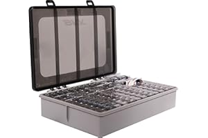 BKK Angelbox mit Angelhaken, Boxen mit Trennwänden, OCD Tackle Storage Organizer-System – voll beladen (enthält alle Armor-Point-Haken und Zubehörboxen)