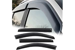 JHCHAN Déflecteurs de vent Déflecteurs d'air Pare-pluie pour Ford Ranger Wildtrak T6 T7 T8 2012-2020 XL XLT PX MK1 MK2 MK3 Double cabine (pare-brise uniquement)