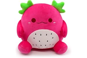 Yamepuia Plush Toys, Cute Fruit Salamander Plush Stuffed Animal Pillow, Kawaii Fruit Plush Doll Gifts for Kids and Adults