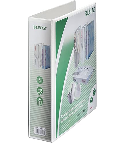Leitz Plastic dubbele map met twee mechanismen A4, groen, 8,2 cm rugbreedte, PP-gelamineerde omslag, 2 x voor A5-formaat, 10120055