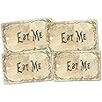 Handra 50pcs Drink Me Tags Alice in Wonderland Drink Me Tags, Open Me, Take Me, Eat Me, Mad Hatter Tea Party Decorations (Eat Me)