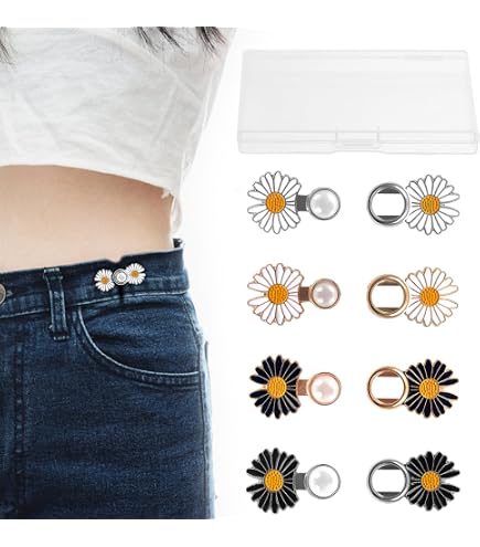 Boutons étoile Pour Resserrer La Taille Des Jeans - Sans Couture, Deux Couleurs | Accessoire Réglable Pour Pantalon