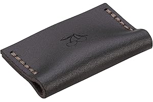 KIRSCHEN Schneidenschutz – Schutz für Stechbeitel mit 40 mm Klingenbreite und Zimmermannsbeitel NERO in 35 mm, Klingenschutz aus Leder, Messerschutz 8505040