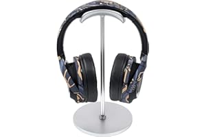 FUNLY MEE Headphone Stand Holder, Headset Stand,Earphone Stand with Aluminum Supporting Bar and Base for All Headphone Sizes