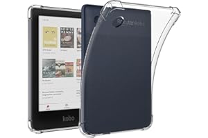 DMLuna Coque Transparente Compatible avec Kobo Clara Colour/Clara BW (2024)/Clara 2E (2022), Slim Case Souple TPU, Housse Antichoc, Étui Protection Ultra-Fine, trasparente