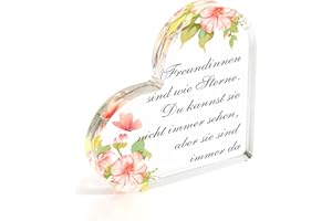 ‎HROANC Geschenk Für Beste Freundin Adventskalender Füllung Geschenk Freundin Geburtstag Freundinnen Geschenk Bff Acryl Tischschmuck Briefbeschwerer Geburtstagsgeschenk Beste Freundin Freundschaft Geschenke