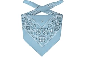 LIPODO Bandana da Uomo/Donna/Bambini - Fazzoletto in 100% Cotone - Fascia Multifunzione Taglia Unica (55 x 55 cm) - Diversi Colori - Una versatilità Senza confini