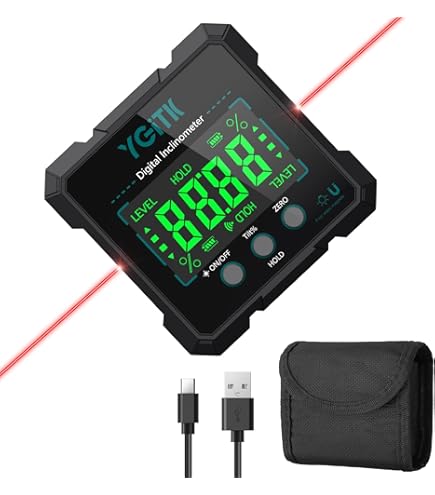 Rilevatore Angolare Digitale Aneedbaby - Con Laser, Display LCD, Goniometro E Inclinometro - Foto 8