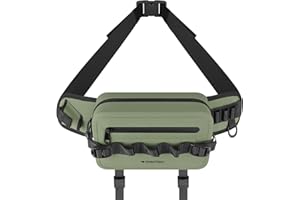 THKFISH Angeltasche Angelrucksack Wasserdicht Hüfttasche IPX8, Bauchtasche Angel Tasche für Angeln mit luftdichtem Reißverschluss für Laufen, Sport im Freien, Training