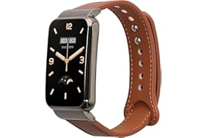 kwmobile Bransoletka kompatybilna z Xiaomi Mi Band 7 Pro – bransoletka sportowa z prawdziwej skóry