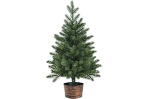 ‎COSTWAY COSTWAY 60cm Kleiner Weihnachtsbaum, Mini Weihnachtsbaum mit 50 Zweigen und Sockel, künstlicher Tisch Weihnachtsbaum Ø40cm für Haus Büro