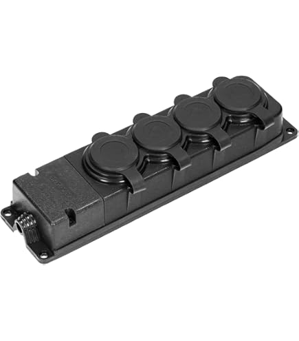 ORNO AE-13117(GS) Prise Schuko Avec Terre 2 Prises IP44 16 A