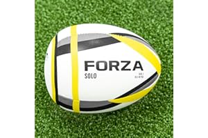 FORZA Rebounder Rugby Trainingsball - Größe 4 Rugby Ball | Verbessen Sie Ihre Reaktionszeiten, Reflexe und Passgenauigkeit | Halb Rugby Ball | Rugby Training Ausrüstung