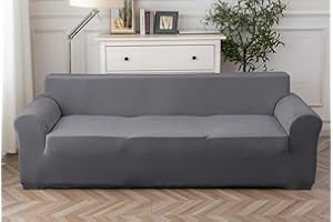 COTOPURO Pokrowiec na sofę 3-osobową (180-260 cm), rozciągliwy, super elastyczny pokrowiec na sofę z podłokietnikami, odporny na zarysowania, antypoślizgowy, dla psów, kotów i zwierząt domowych, miękki i