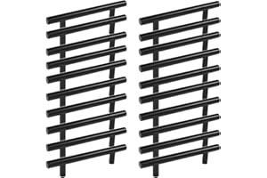 MARGUERASW 20pcs Poignee Meuble noir Poignée de Meuble Cuisine noir T Poignées Placard Tiroir Noir Entraxe 160mm