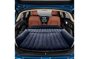 LABABE SUV Inflatable Mattress Car Air Bed with Air Pump Outdoor Travel Inflatable Air Mattress Inflatable Bed-Free Electric Air Pump