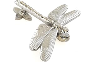Castelion® Nickel Dragonfly Door Knocker 15.5cm x 13cm