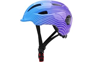 YOOXARMOR Casco de Bicicleta para Niños de 3-5-8 afios Peso Ligero Transpirable,Casco Ajustable para Ciclismo Patineta Scooter BMX Monopatin mit Certificacién CE,50-59CM