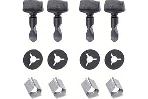lrgnixs 12 stycken dragkrok, lock, skruvar, monteringsklämmor sats
