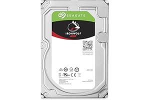 SEAGATE TECHNOLOGY Seagate IronWolf - Disco duro interno NAS de 6 TB - 3,5 pulgadas SATA 6 Gb/s 7200 RPM 256 MB de caché para almacenamiento conectado en red RAID (ST6000VN0033)
