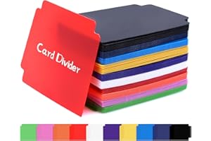 WYYFXY® 100 separatori per carte 95 × 70 mm, divisori per carte di credito, divisori in plastica, per giochi sportivi, anime