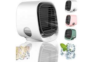 CAMIC Oribreeze Air Conditioning,Oribreeze Air Cooler, Ori Breeze Portable Air Conditioners with Night Light, Desktop Cooling Fan for for Home Room Camping Car Office (White)