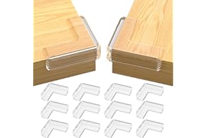 MARICATO Coin de Table Protection Bebe, 12 PCS Protection Coin de Table bébé, L-Formes Transparent Protection Angle Meuble, Protege Coin de Table Bebe pour Securite Enfant Sécurité Domestique