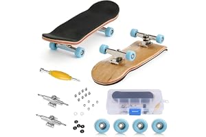 LIULINY Mini Finger Skateboard, 5 Lager Maple Skateboard Mini, DIY Finger Skate för Fans, Födelsedagspresenter för barn, Leksaker för barn