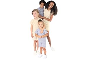 DreamBuy Ribbed Fabric Summer Set Cotton Holiday essentials Girls' shorts Boys' shorts Fashion Design For Kids