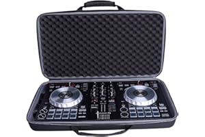 XANAD Case for Pioneer DJ DDJ FLX4 / DDJ-400 / DDJ-SB3 / DDJ-SB2 Portable 2-channel Controller or DDJ-RB Performance DJ Controller - Hard EVA Storge Bag(Black)